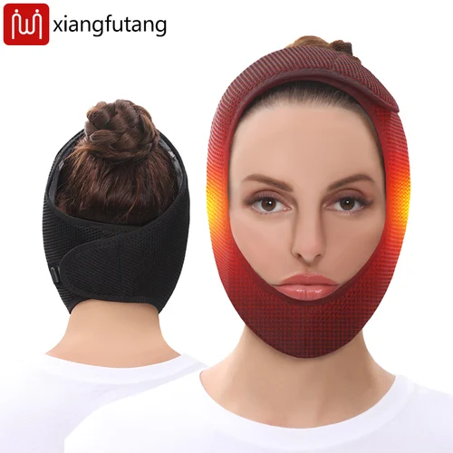 Imagen 1 del producto Envoltura calefactora facial para alivio de la mandíbula TMJ, almohadilla calefactora eléctrica USB con 3 ajustes de calor y tiempo para la sabiduría del barbilla de la mandíbula facial