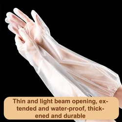 Lengthened And Thickened Arm Protective Household Gloves Four Seasons Oil-proof And Waterproof Kitchen Household Gloves