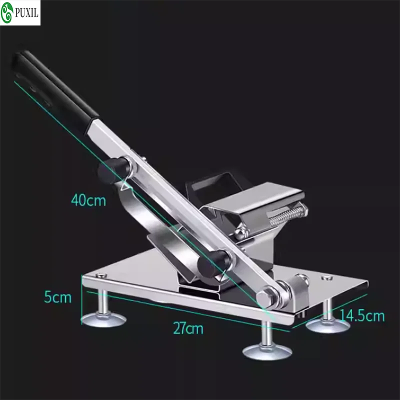 Household stainless steel lamb roll slicer with reinforced spring automatic meat feeding slicer