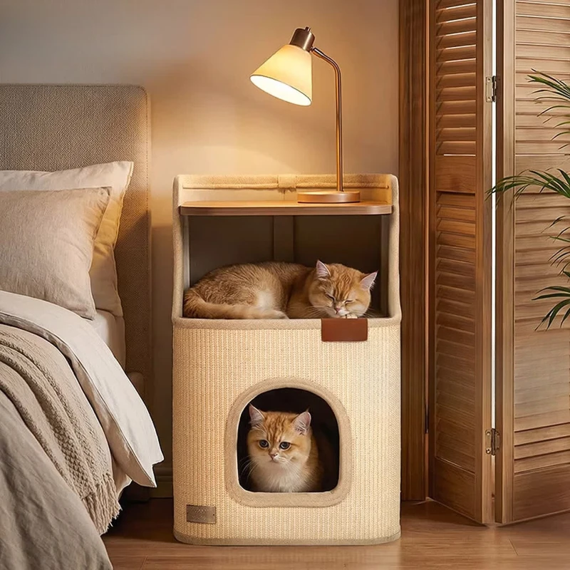 People and pets share home aesthetics cat climbing frame household small apartment does not occupy a cat's nest scratching