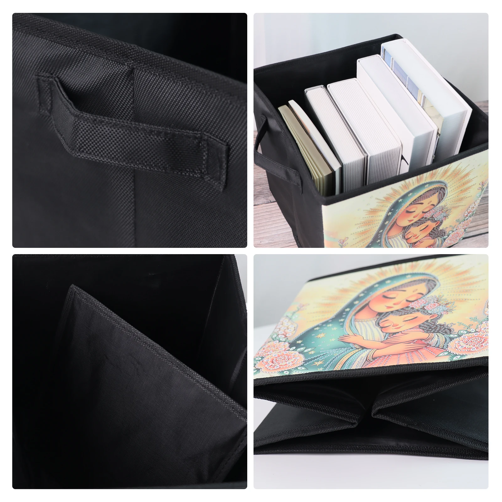Special shape Diamond Art Painting Storage basket Kits,Animal theme Diamond Art Painting storage bag for Home Decorate Art Gift view 5