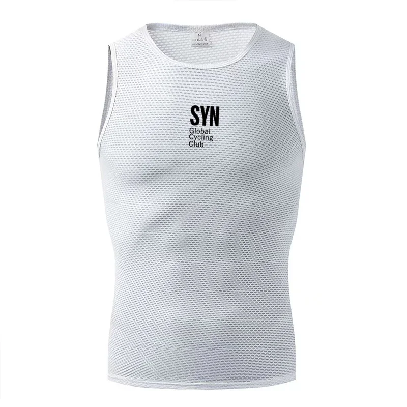 Maglia Base Layer Senza Maniche SYN per Ciclismo, MTB, Bici, Sport, Intimo Tecnico, Maglietta da Corsa, Sottocamicia