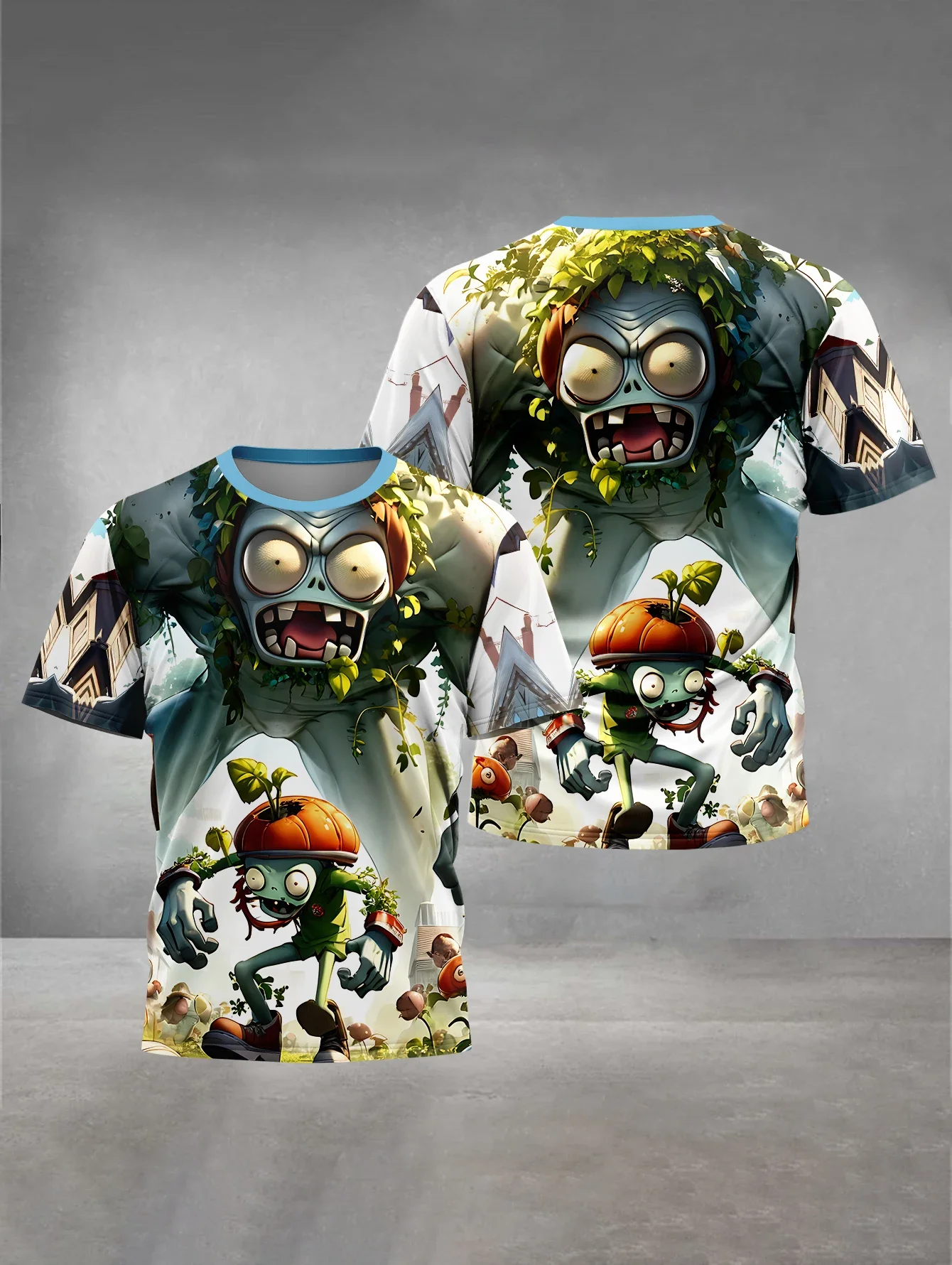 ثلاثية الأبعاد طباعة الساخن لعبة النباتات مقابل الكسالى ملابس الطفل 3 إلى 14 سنة الذكور الملابس في الهواء الطلق للأطفال صبي فتاة الطفل تي شيرت