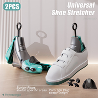 Repacego 1/2Pcs Shoe Stretcher Shoe Trees Universal Unisex Women Men Adjustable Length Width high top Expander Extender Keeper