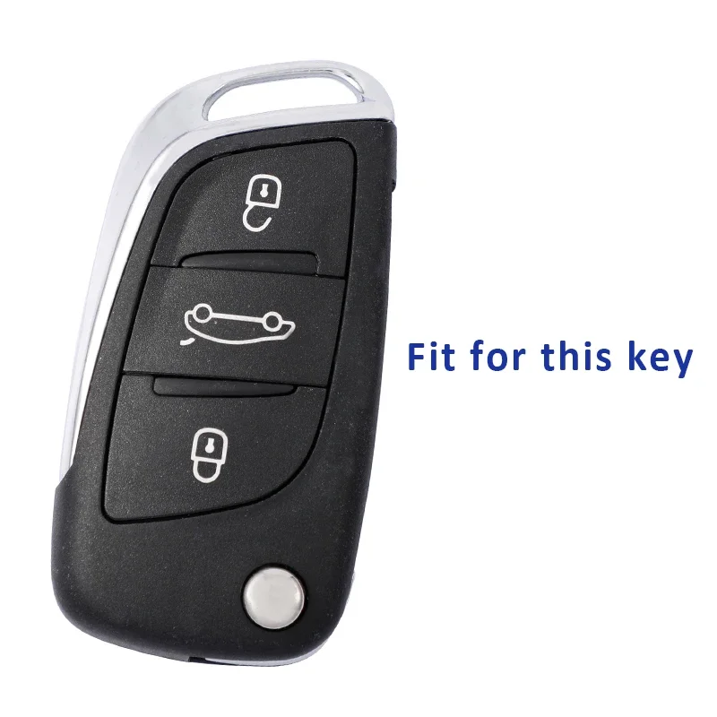 Key Case for Citroen C1 C2 C3 C4 C5 XSARA PICA for Peugeot 306 407 807 DS DS3 DS4 DS5 DS6 Key Cover Shell Interior Accessories