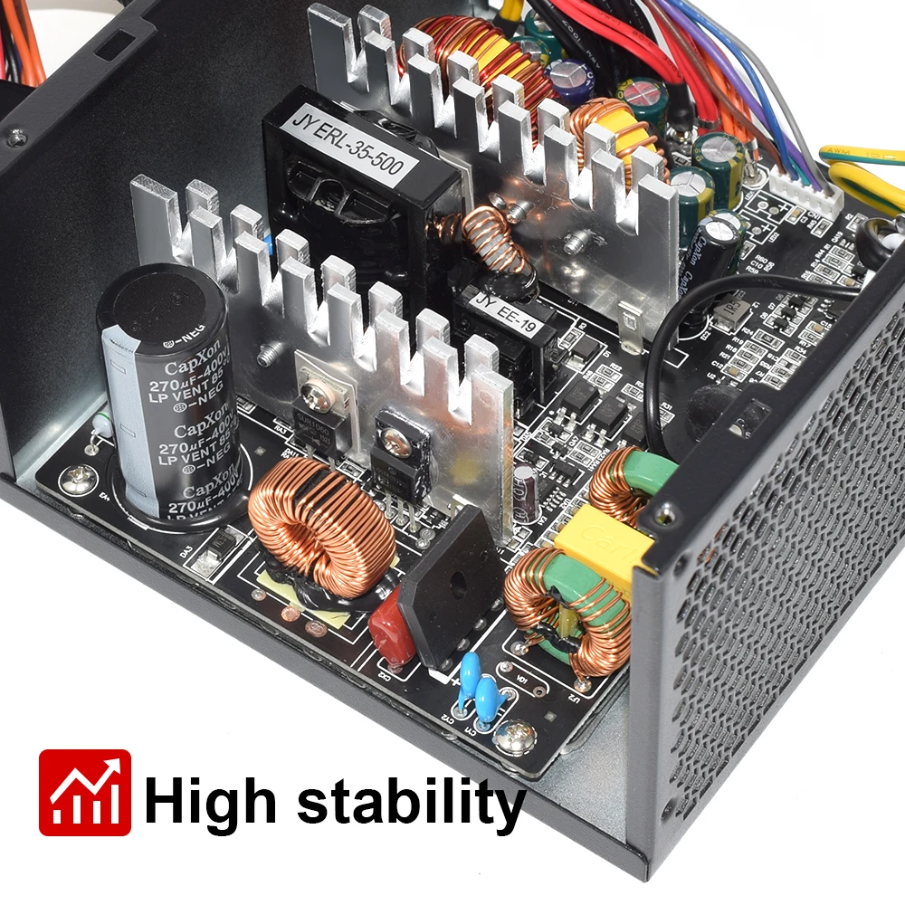 JULONGFENGBAO 110V 220V For PC ATX 500W 600W 800W Max 80Plus Gold 12V Universal High-end Video Card Gaming Power Supply 24Pin