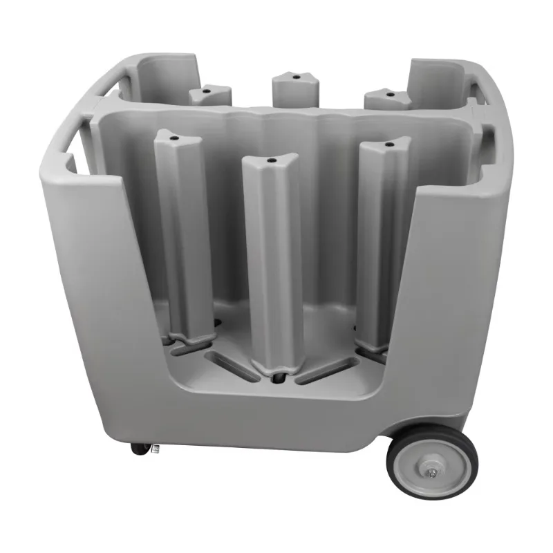 Hotel Kitchen Adjustable Plastic Polypropylene Trolley Modern Style Restaurant Buffet Plate Storage Rack Trolley