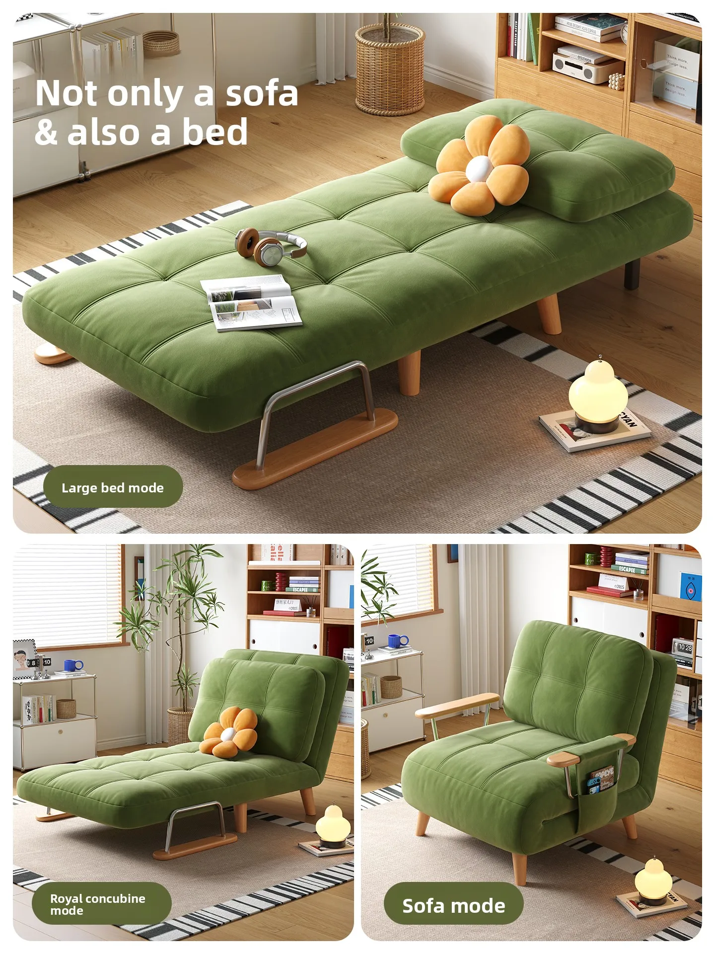 Sofa bed retractable folding dual-purpose small apartment sofa bed that does not take up space