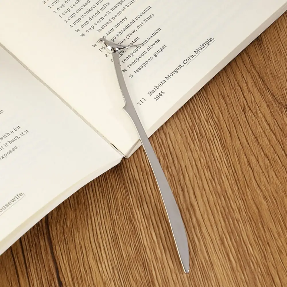 Creative Metal Alloy Bookmark Student Stationery Reading Assistant Book Clip Bird Shaped School Office Supplies Pagination Mark