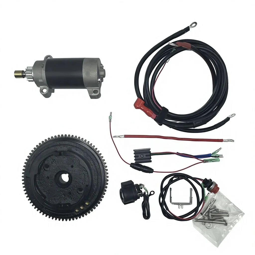 

Electric Start Kit For YAMAHA 4 Stroke 9.9hp Outboard Motor F9.9HMH1 F9.9HMH F9.9HWHL F9.9HWHS F9.9HEL F9.9HES Model code 6CA
