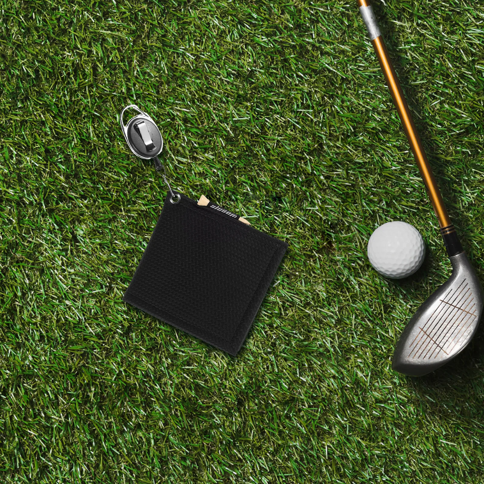 

Golf Balls Cleaner Towel Retractable Cord Golf Clubs Bags Men Women Accessories Supplies Purse Balls Cleaner Club