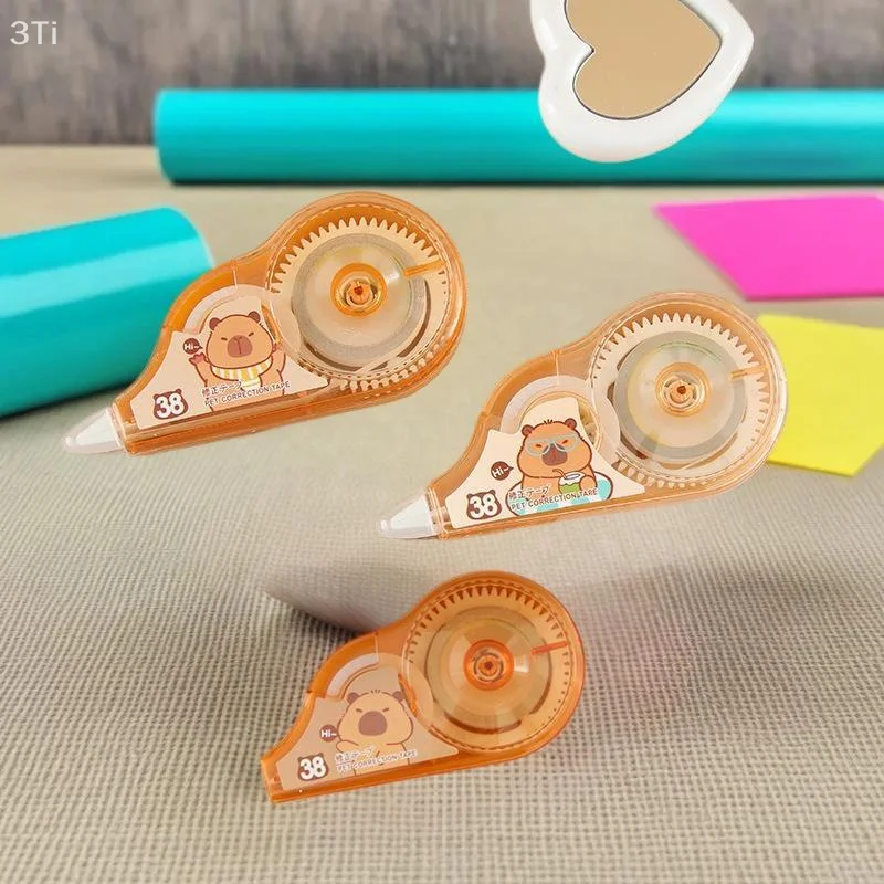 Nastro correttore capibara cartone animato da 2 pezzi Nastro correttore multi-specifica Forniture per ufficio scolastico Creazione di appunti Prendendo un diario