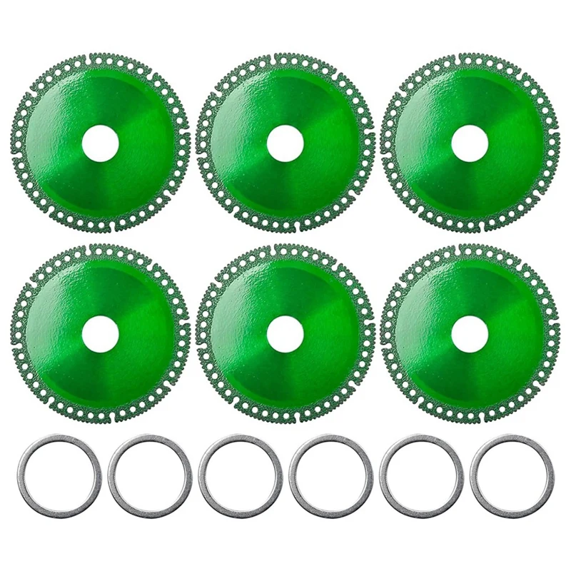 6PCS 4 Inch Composite Multifunctional Cutting Saw Blade With Gasket For Angle Grinder For Grinder