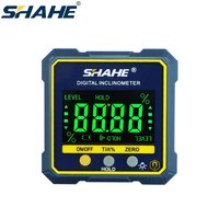 SHAHE Digital Angle Gauge Magnetic Protractor Inclinometer Level Angle Finder Angle Cube Level Box With Magnes And Backlight