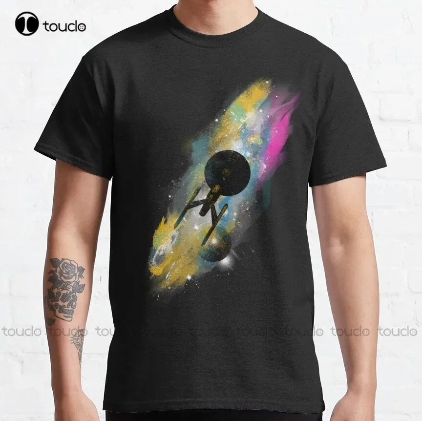 the boldy sci fi science fiction leonard nimoy spock Classic T-Shirt men shirts Custom aldult Teen unisex digital printing