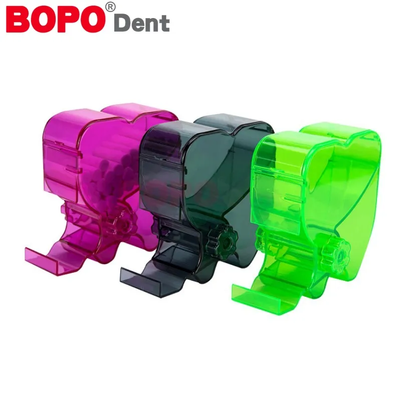 Dental Cotton Roll Dispenser Holder Color Rotary Type Storage Box Heart-Shaped Dentistry Lab Dentist Clinic Tool Accessories