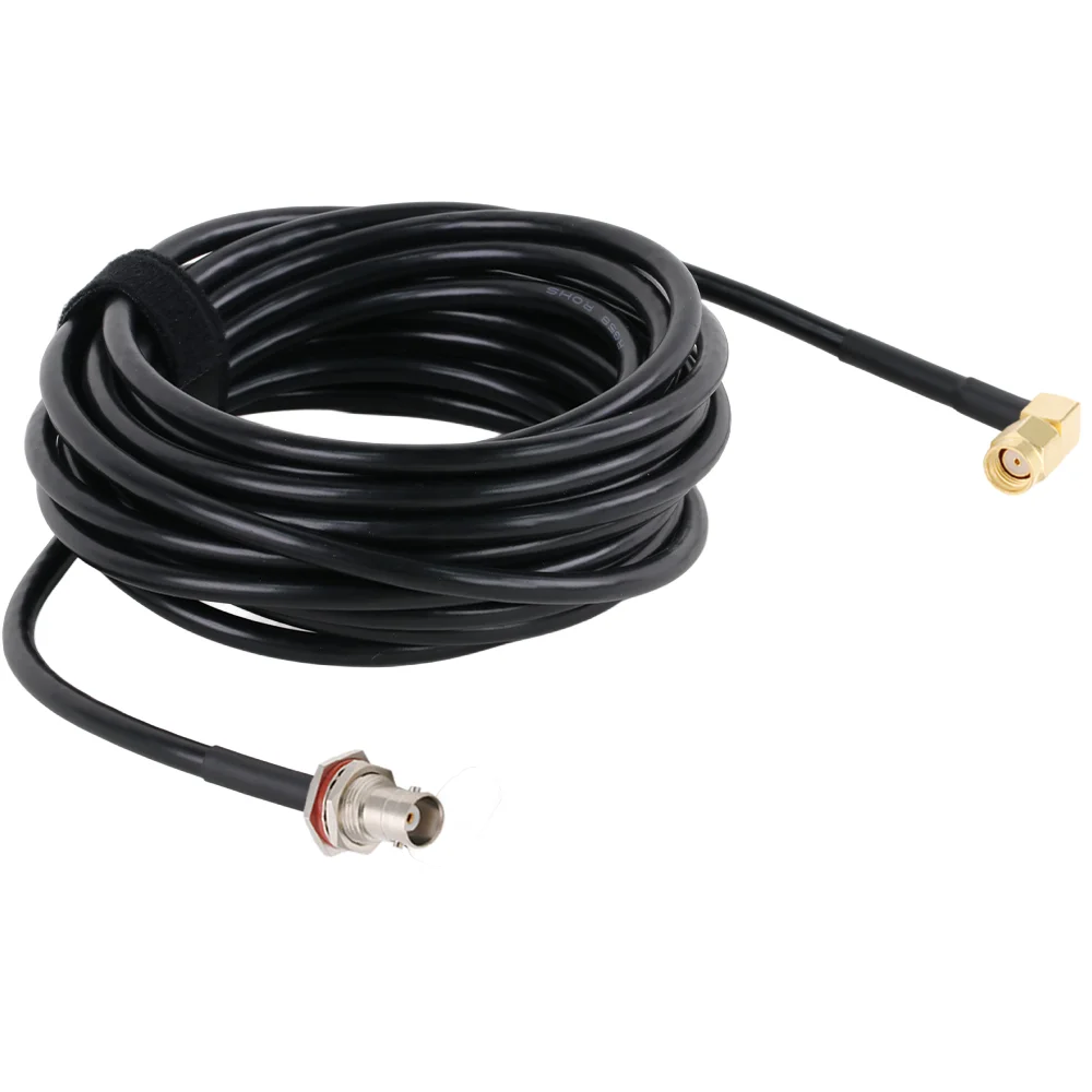 RP SMA BNC to Waterproof BNC RG58 Cable 50 Ohm RF Coaxial Adapter for CCTV Security Camera Antenna