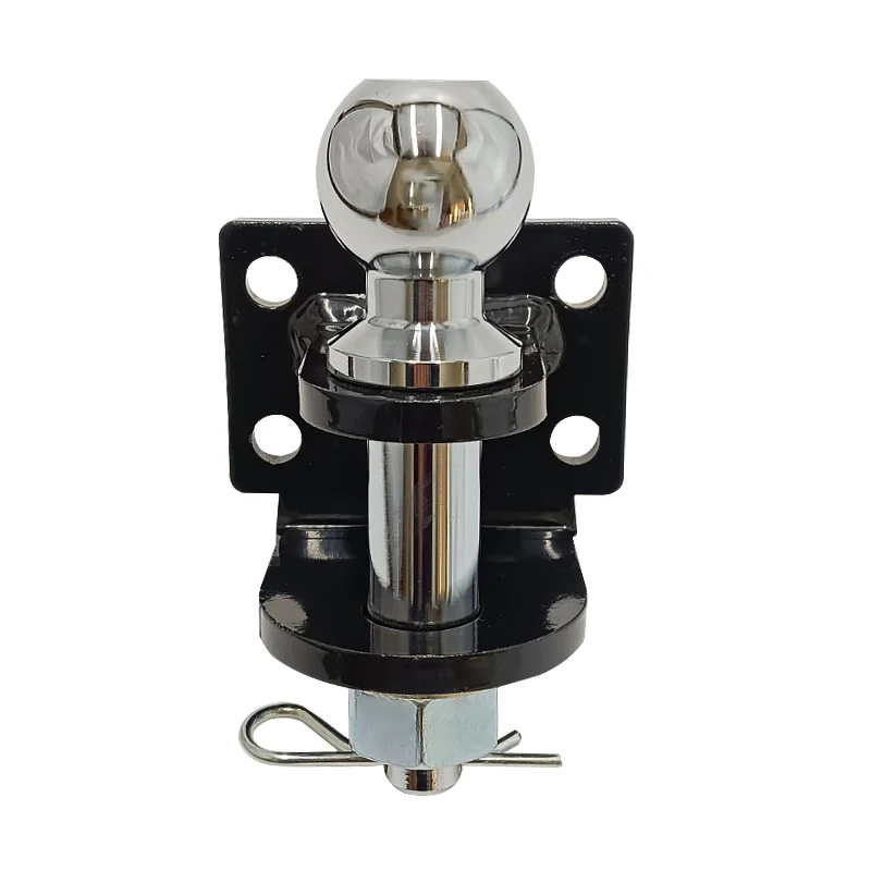 Caravan Trailer Hitch Accessories 50mm Steel Ball Mount Tow Hook Direct Insertion Type Towing Hitch For Trailer RV Refit Parts