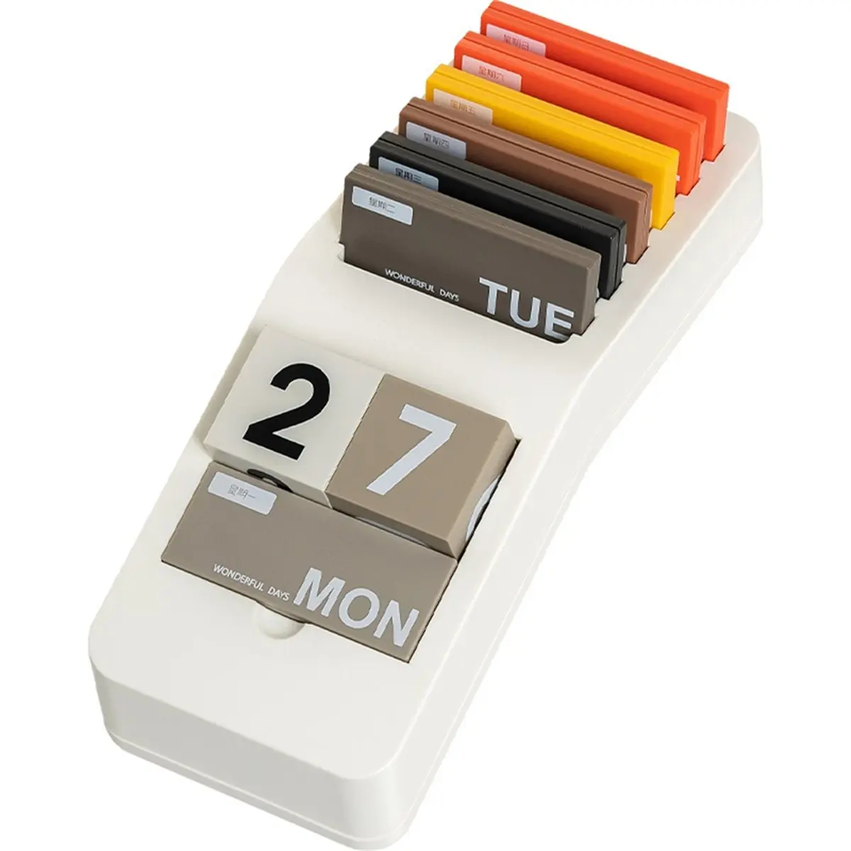 【New User-Coupon!】Curved Calendar, Desktop Fun Calendar, Cultural Supplies, Small Ornaments