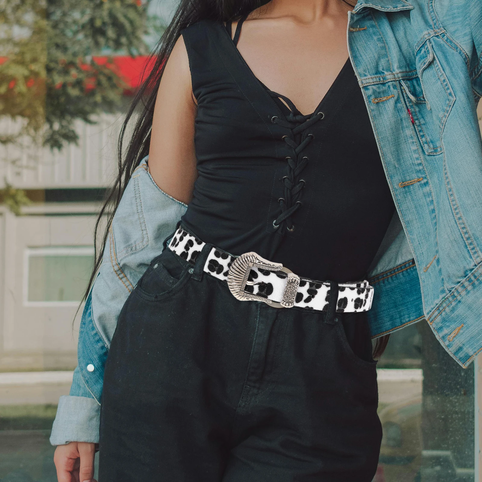 

Retro Leopard Print Belt Chain Belts for Women Dress European and American Dresses Alloy Concho