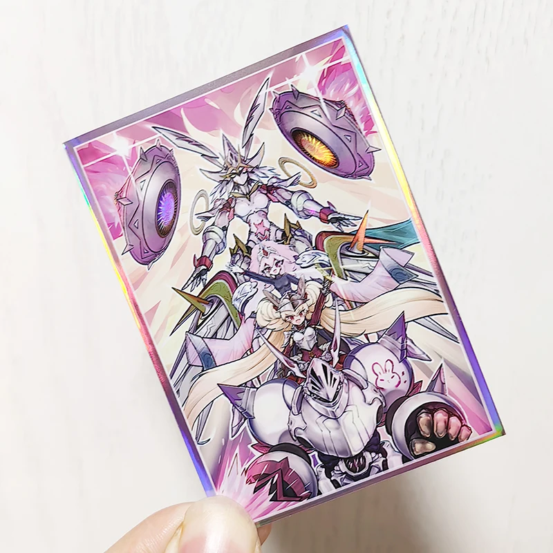 50 stks/set DIY YGO Flash Card Sleeve PTCG Anime Game Collection Card Beschermhoes Gift Speelgoed 63x90mm