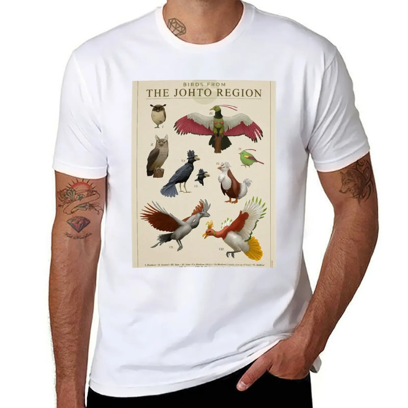 

Birds of Johto T-Shirt t shirt man cotton cotton t shirts high quality T-Shirt