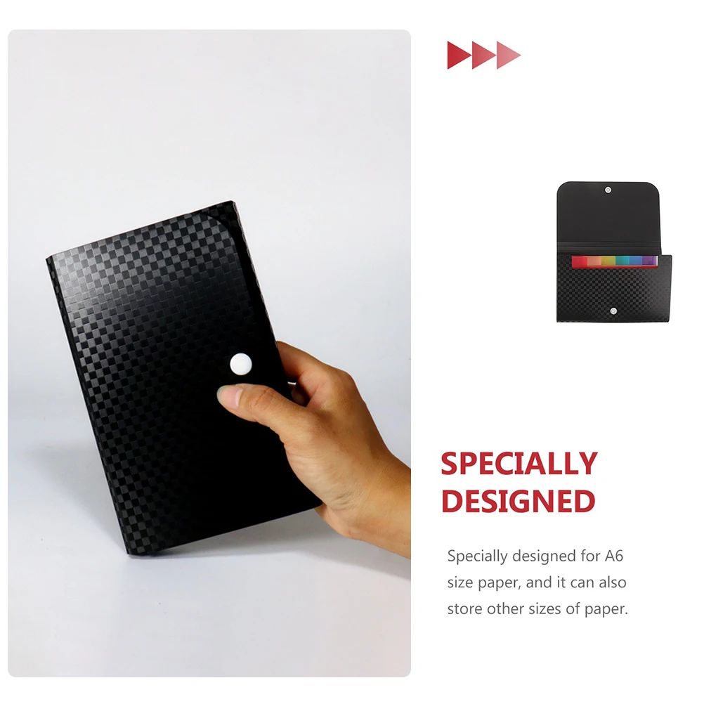 

Portable File Folder for Documents Receipts Expandable Office Supplies Mini PP Bag Multi Layer Storage Solution Document