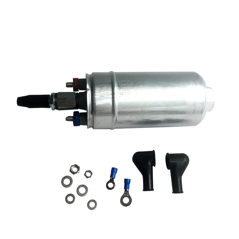 External Fuel Pump 0580 254 044 Poulor 400Lph Low Pressure Lift Fuel Pump for Racing with Pack