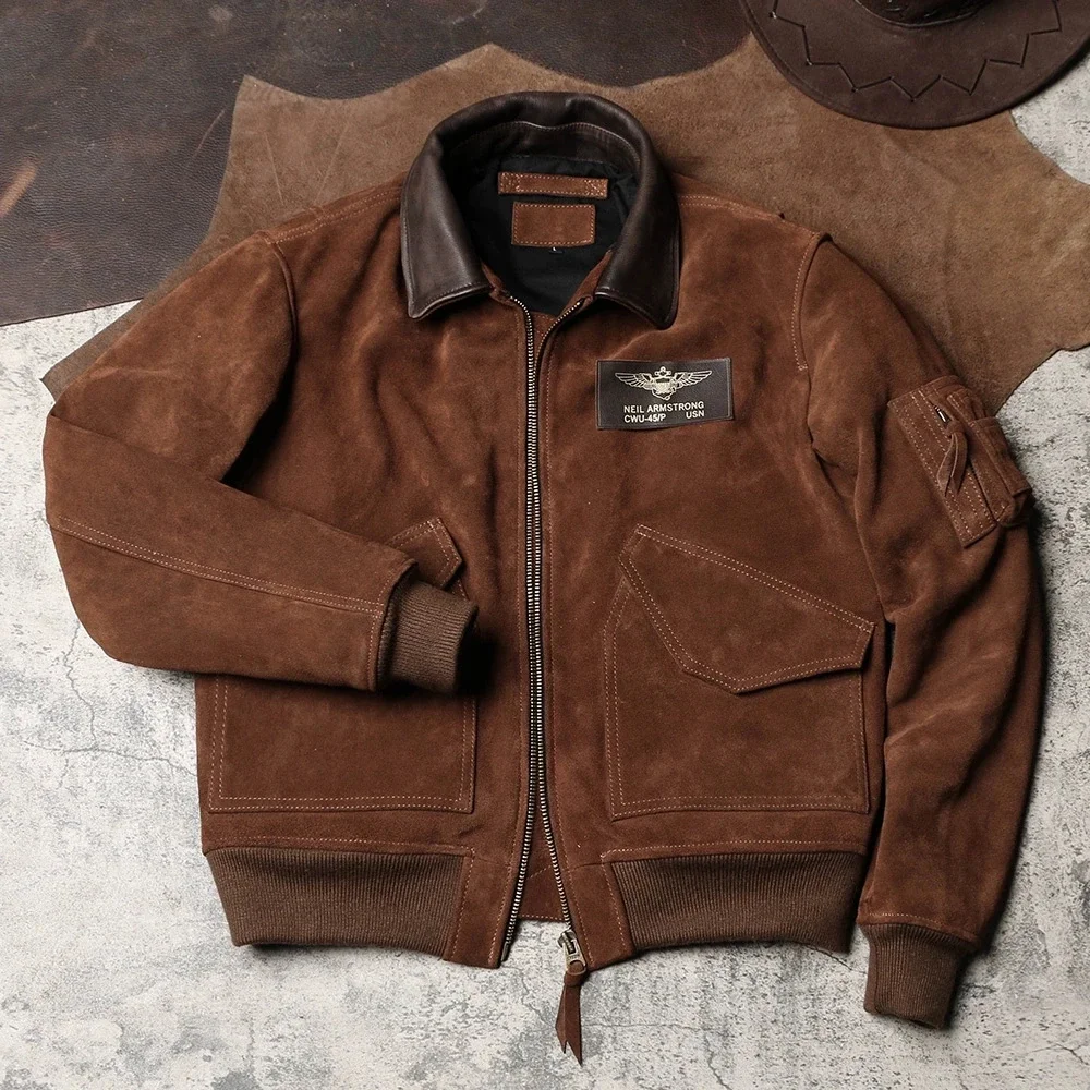 DSC797 Cidu Super Top Quality Heavy Genuine US Cow Leather Slim Classic Cowhide Stylish A2 Rider Jacket