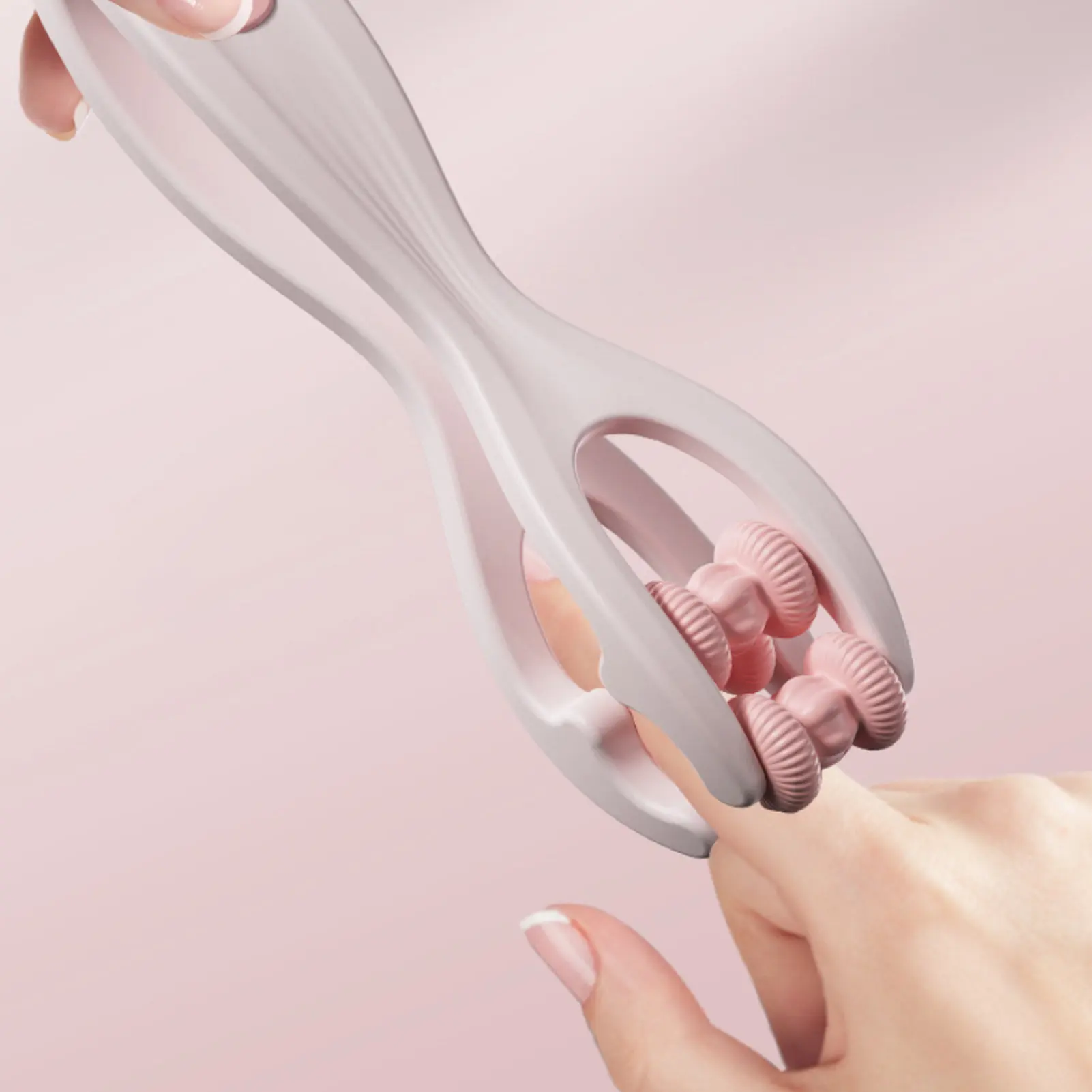 Finger Massager Dual-Row Roller Design Easy Use Relieve Finger Fatigue Promote Blood Circulation Portable Roller Finger Massager