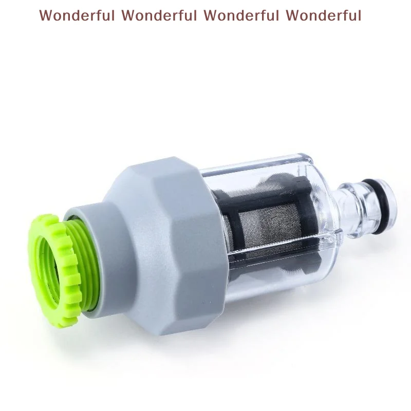 High Pressure Washer Water Filter G3 4 Threaded Connectors Durable Sediment Filtration System for Car Cleaning Outdoor Use