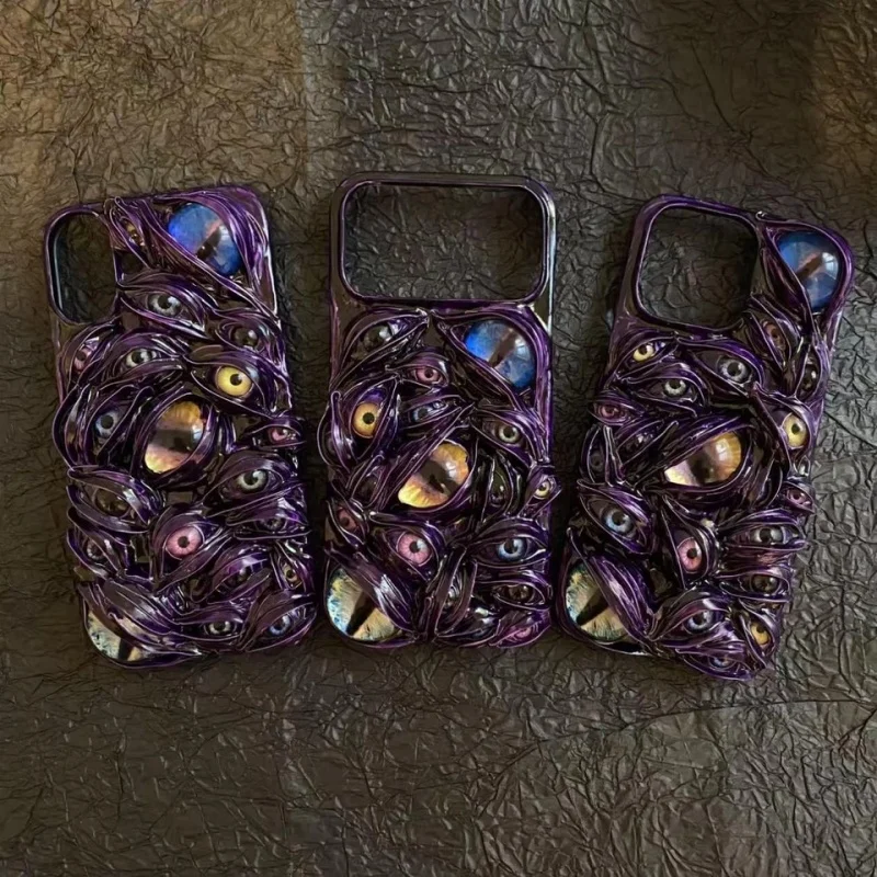 

Cthulhu Horror 3d Eye Case For Horror Handmade Stereoscopic Cover Cool Heavy Duty Style Protective Case For Men Gift Toys