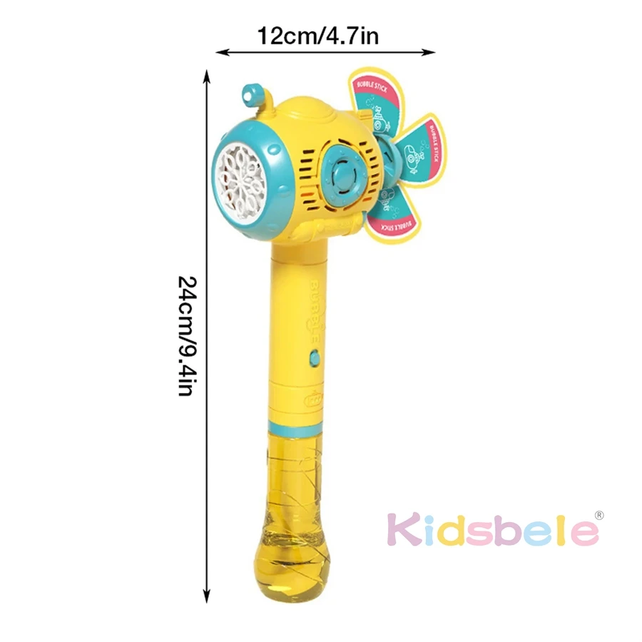 Bubble Wand Gun Machine for Kids Toddlers Automatic Underwater Windmill Bubble Blower For Party Wedding Outdoor