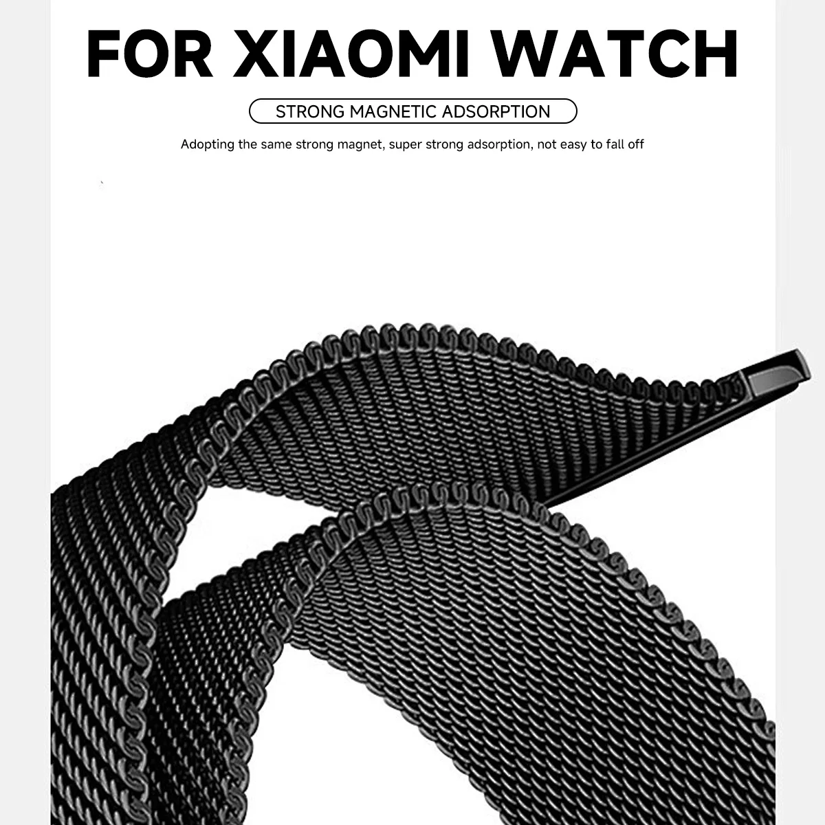 Magnetic Metal Bracelet+Protective Case for Redmi Miband 8 Active Band New No Gaps Stainless Steel Strap for Xiaomi Watchband 2