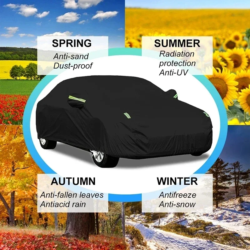 For Mercedes-Benz CLA W117, C117, C118, and CLA250 200, we offer a thickened car cover that provides waterproof, dustproof