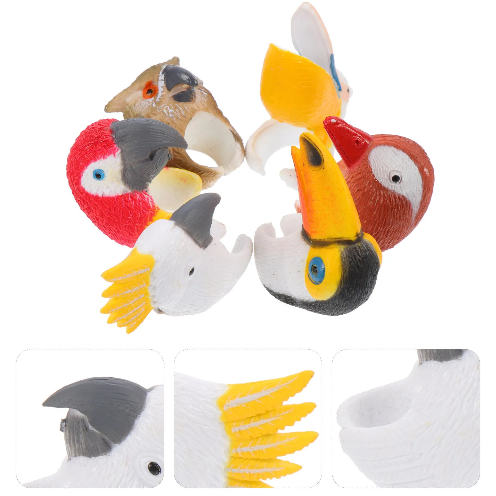 

6Pcs Dinosaur Rings for Kids Animal Rings Birthday Party Favors Small Prizes for Children Kids Ring Toy Favors