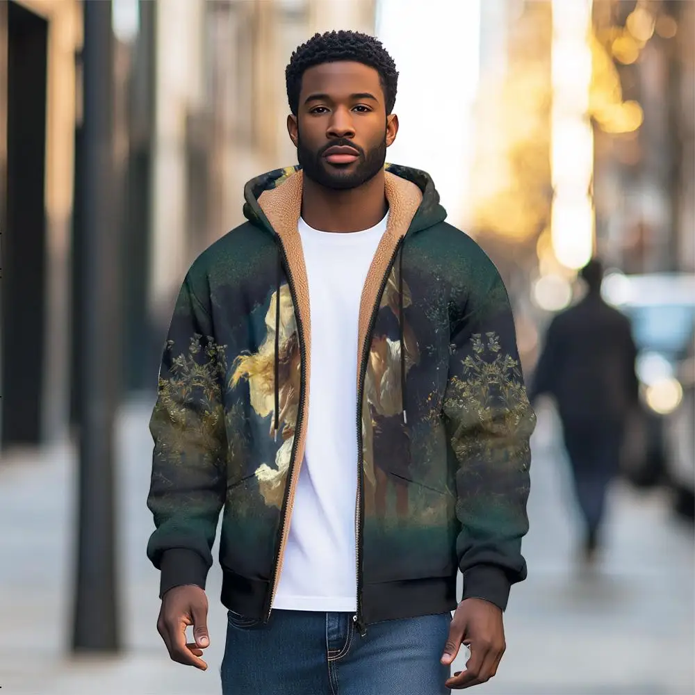 

Men's Winter Jacket with Multiple Pockets for Storage, Ideal for Casual and Outdoor Wear