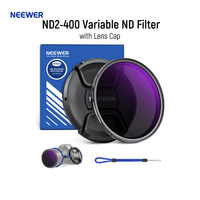 NEEWER 67mm ND2-400 Variable ND Filter with Lens Cap, Lanyard, Cleaning Cloth, Precise Neutral Density Adjustment Optical Glass