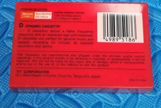 For tdk d60 85 version japanese first-class tape unopened blank recording cassette cassette collection nostalgia