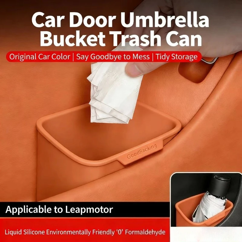 For Leapmotor C10/B01/C11/C16/B10 Car Garbage Can Front and Rear Doors Storage Box Umbrella Storage Box