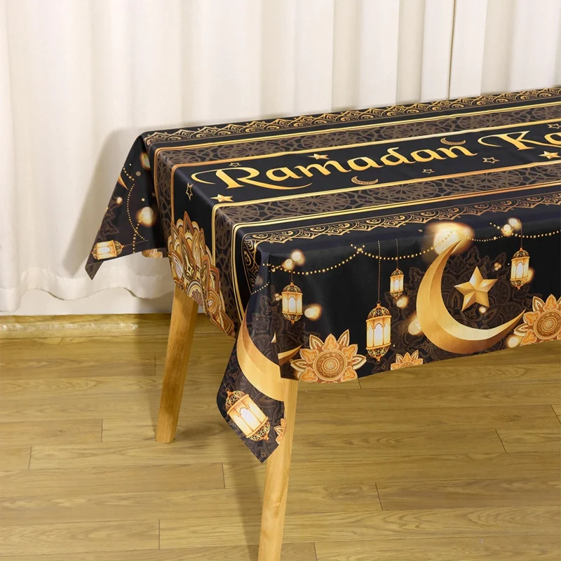 ديكور رمضان مفرش المائدة عيد مبارك الديكور 2026 للمنزل غطاء الطاولة رمضان كريم إسلامي مسلم هدايا عيد الأضحى #5
