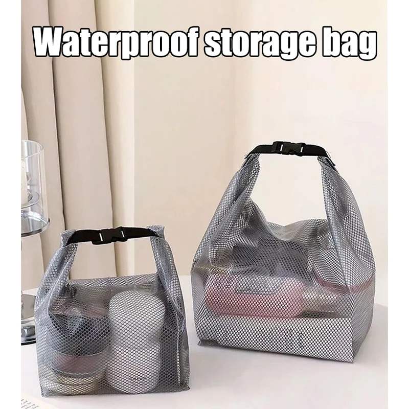 Waterproof Storage Bag Fitness Clothing, Swimming Bathroom, Large Capacity Drawstring, Men's and Women's Outdoor Toiletries Bags