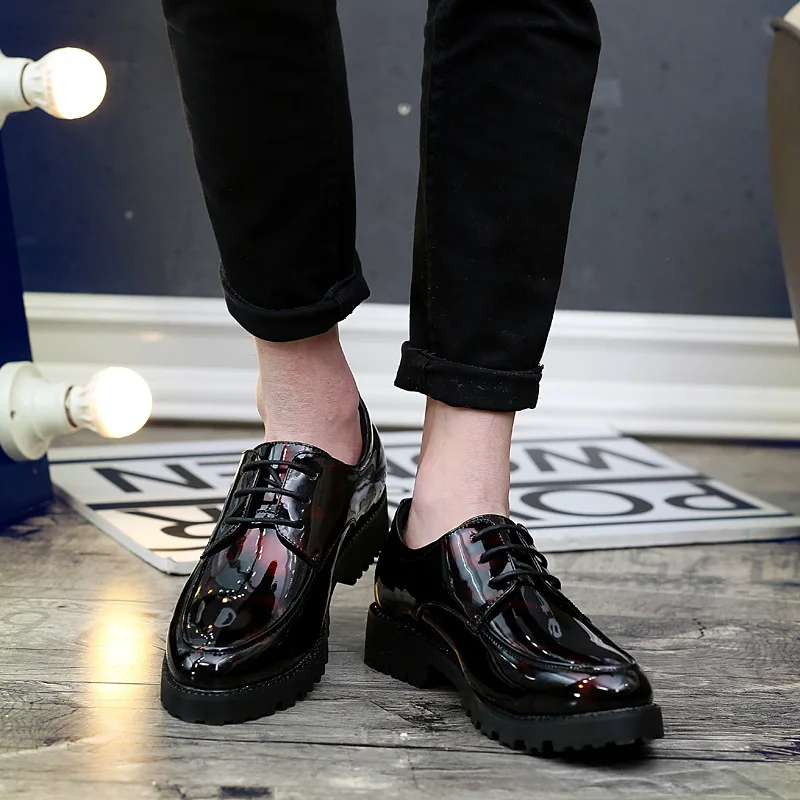 Party Shoes Men Formal Coiffeur Slip Dress Patent Leather Shoes Men 2026 Slip Dress Designer Shoes Men Classic Italian Dress