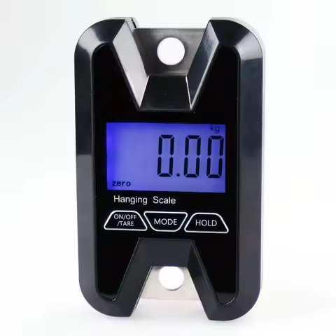 60KG 20g Portable Digital Crane Scale Industrial Weight Meter Peak Hold 100kg/50g LCD Heavy Duty Hanging Hook Scales Backlight