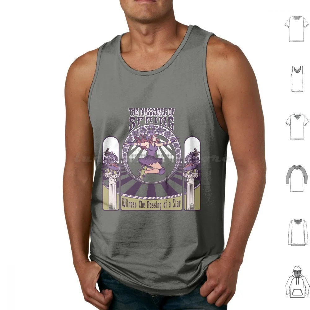 Roller Derby Nouveau : The Massacre Of Spring ( English ) Tank Tops Vest Sleeveless Alphonse Mucha Skating Wftda Roller