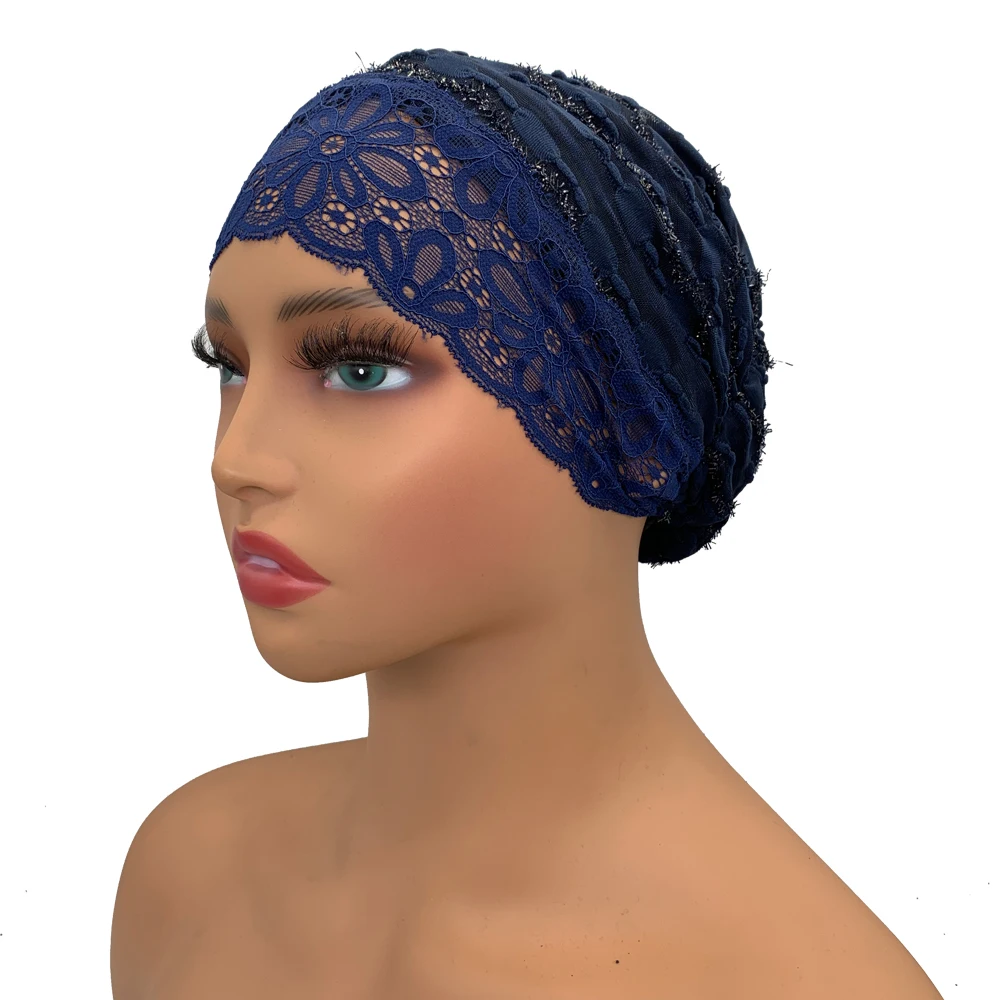 Lace Muslim Under Scarf Cap Islamic Inner Hijabs