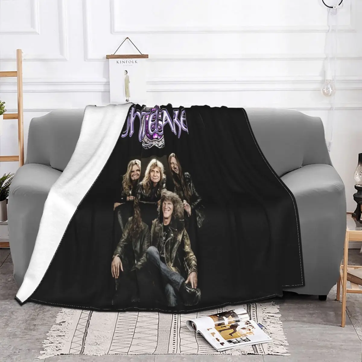 Whitesnake Purple Tour Black New Rock Rock Band Stylish Colour Surprise Unisex Great Quality Best Selling Throw Blanket