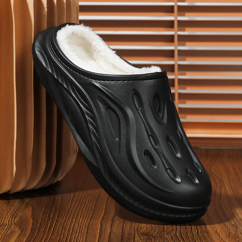 

YRZL House Shoes for Men Warm Winter Slippers Thermal Non-Slip Indoor Outdoor Lightweight Comfortable Slip On Mens House Shoes