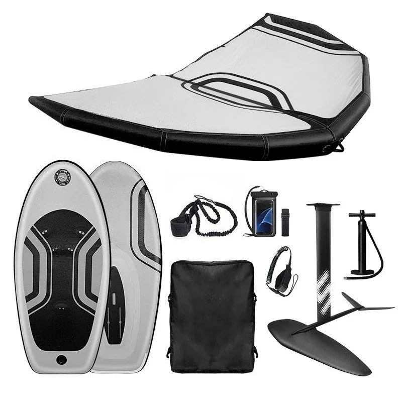 Specially designed for beginners to ski, board and surf, using wind wing sets in multiple scenarios