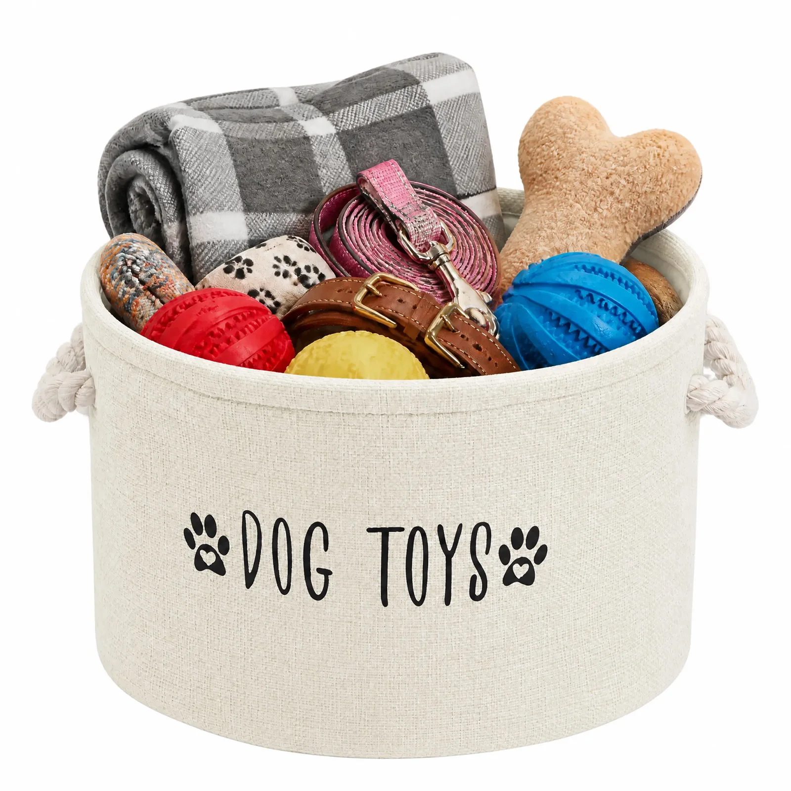 Pet Supplies Coupon - سلة تخزين ألعاب الحيوانات الأليفة، صندوق